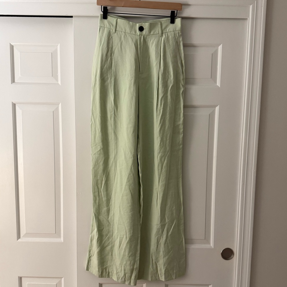 Zara Pastel Green Trouser work pants